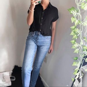 Mid wash skinny jeans
